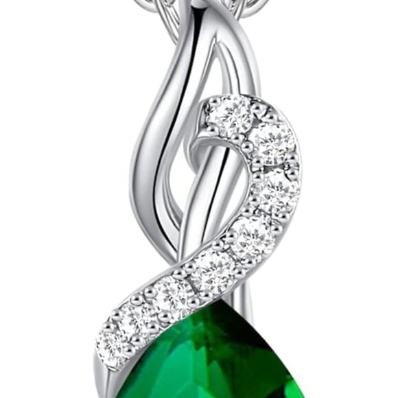 Jewelry - Hypoallergenic Emerald Pendant Necklace, Perfect Birthday Gift for Women